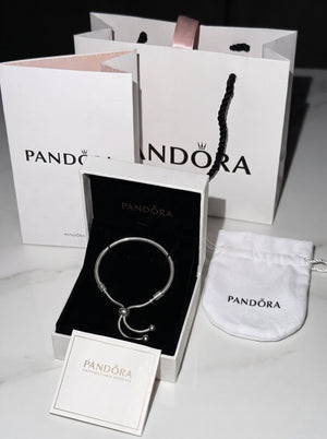Pandora Snake Chain Slider Bracelet Naggat Silver