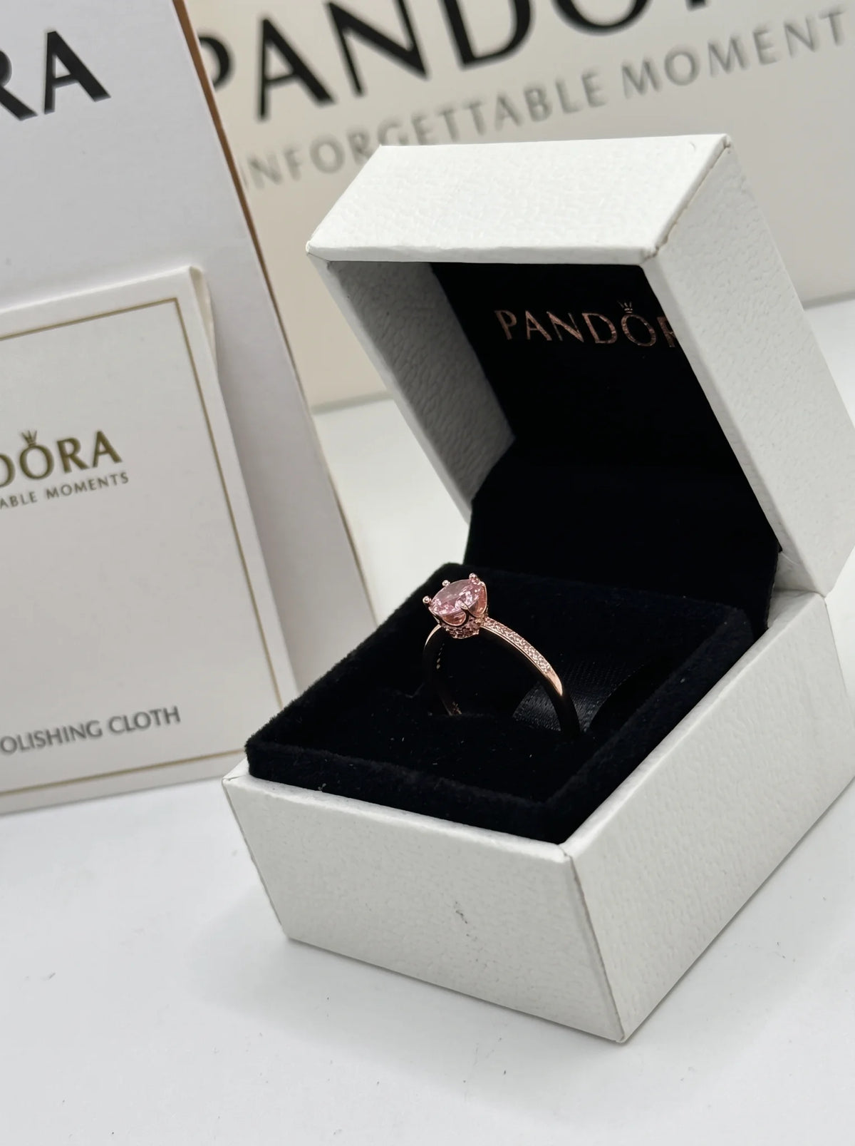 Pandora Pink Crown Solitaire Ring - view 5