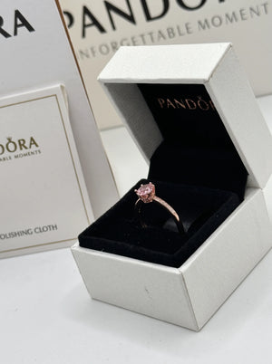 Pandora Pink Crown Solitaire Ring - view 5