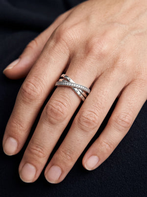 Pandora Signature Crossover Ring - view 2