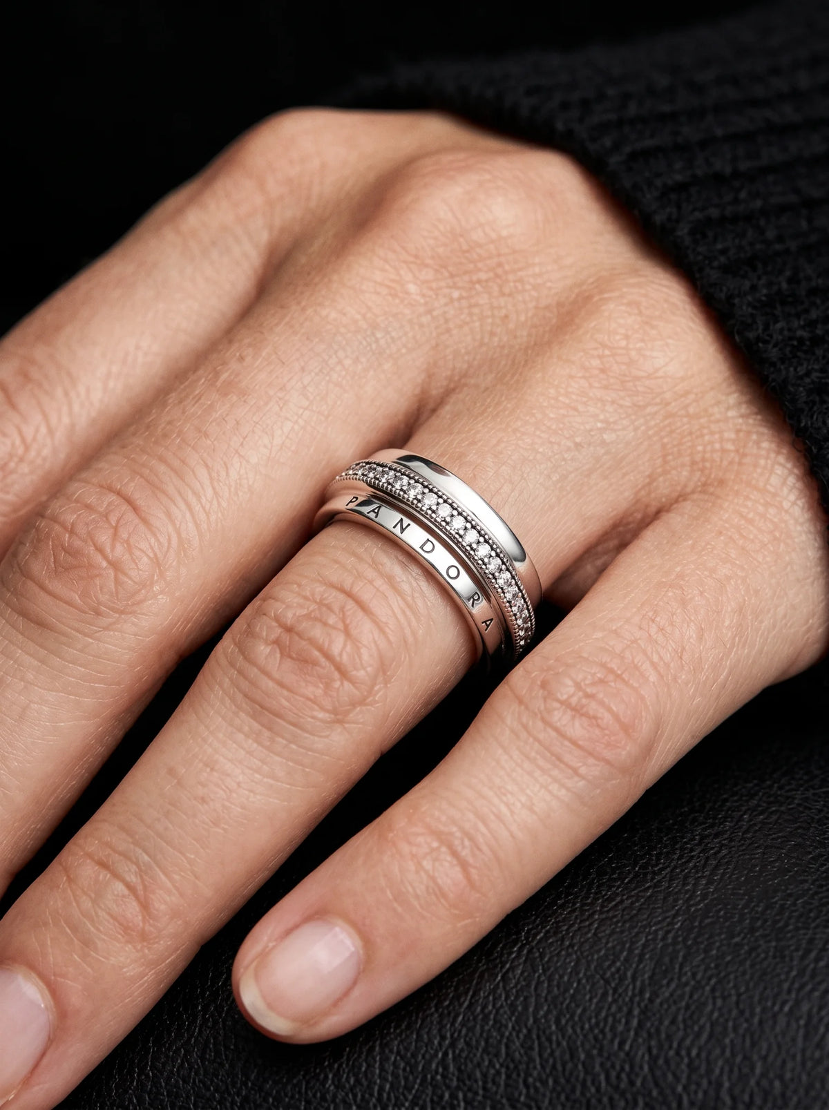 Pandora Signature Pavé Band Ring - view 2