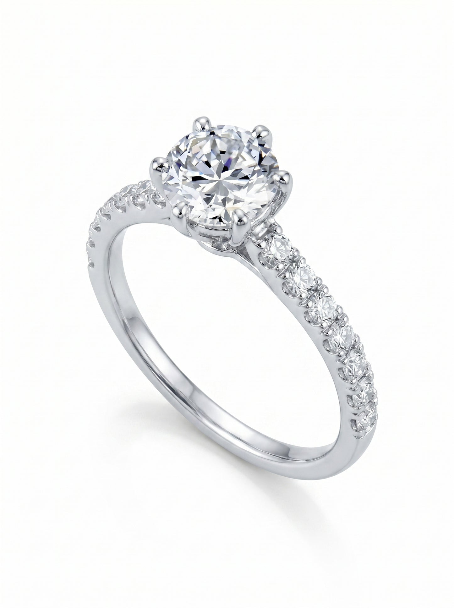 Promise ring with cubic zirconia - مجوهرات فضة في مصر