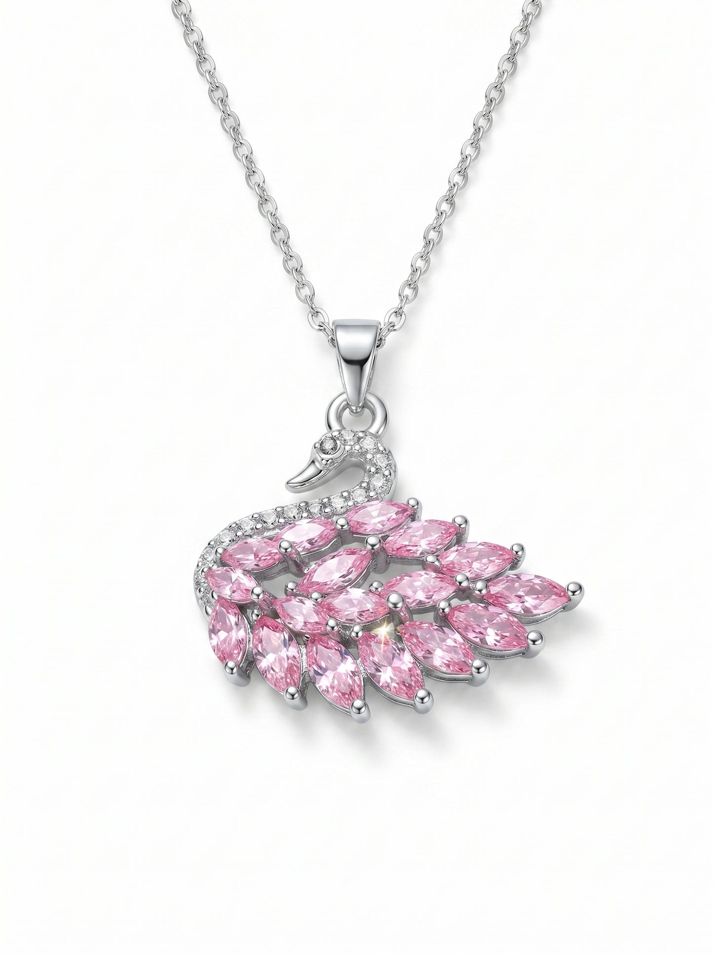 Graceful Swan Crystal Necklace - graceful-swan-crystal-necklace