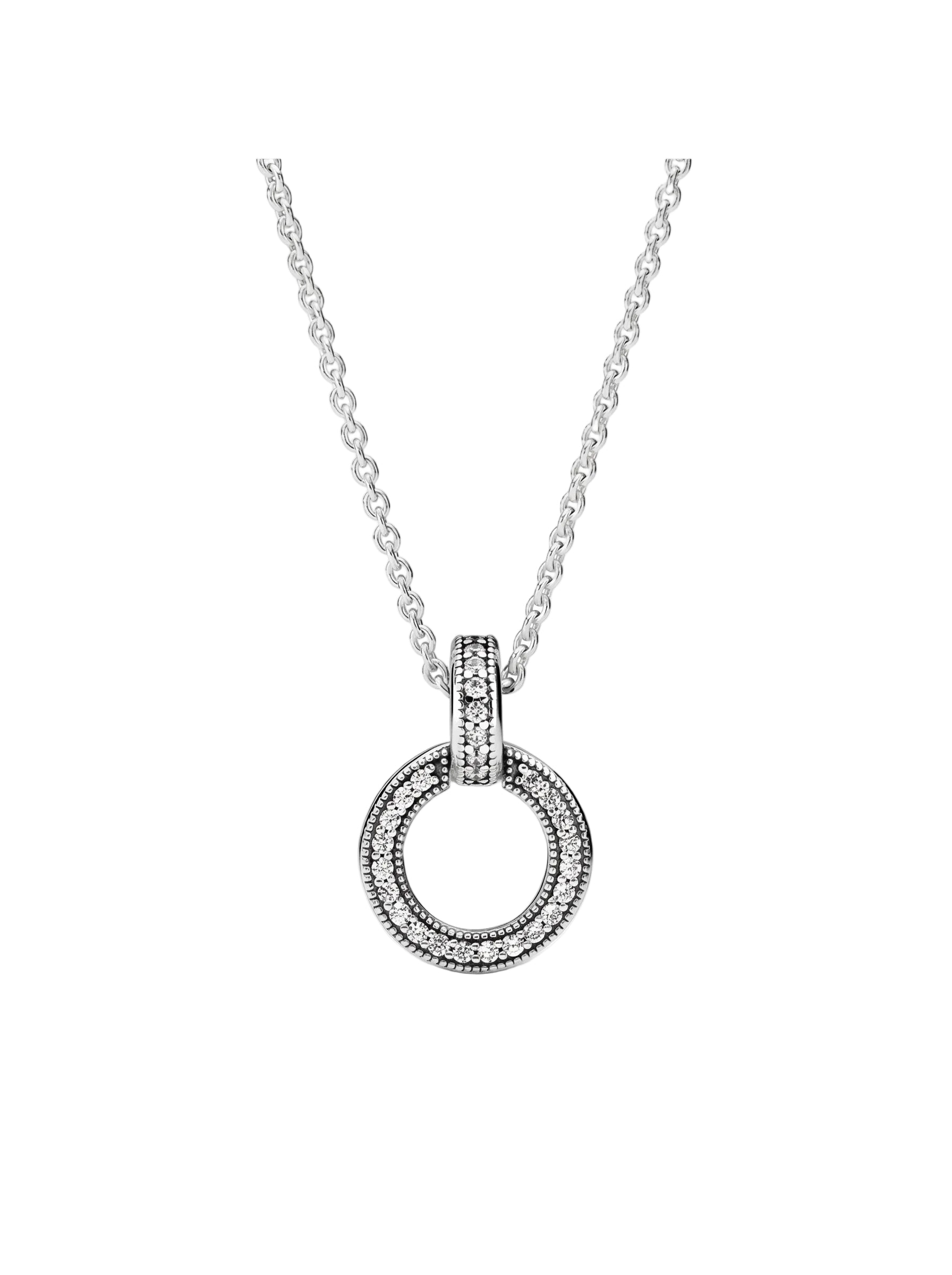 Double Circle Pendant & Necklace - double-circle-pendant-necklace