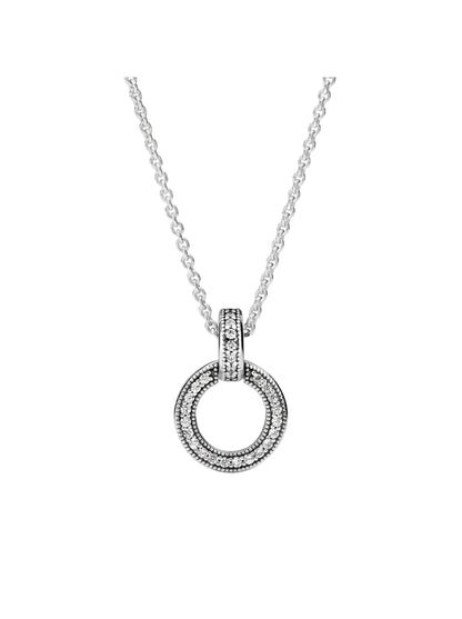 Double Circle Pendant & Necklace - double-circle-pendant-necklace