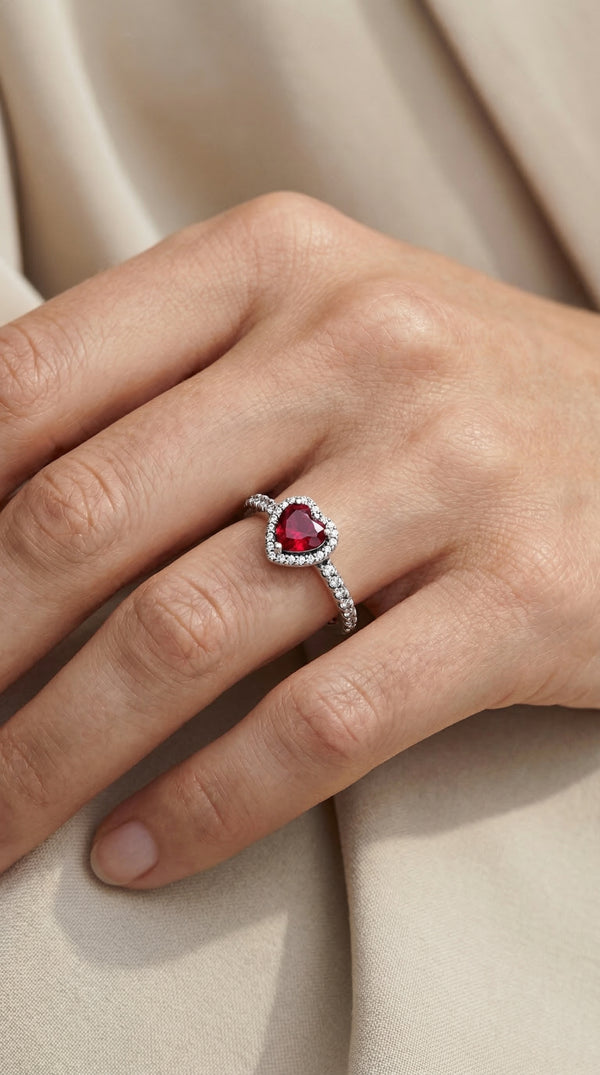 Pandora Heart ring - (RED)