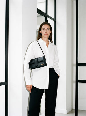 Jacquemus Le Bambino Long - Shoulder Bags silver shoulder bags in red, image 3