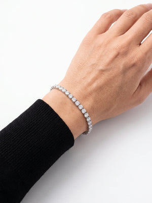 Classic Tennis Bracelet for Her silver women's silver bracelet, image 2