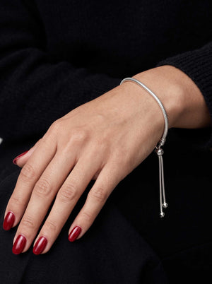 Pandora Snake Chain Slider Bracelet Naggat Silver