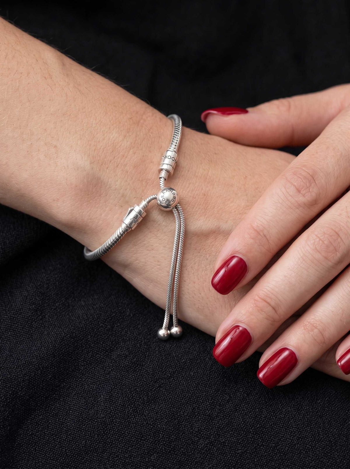Pandora Snake Chain Slider Bracelet Naggat Silver