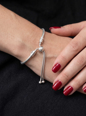 Pandora Snake Chain Slider Bracelet Naggat Silver