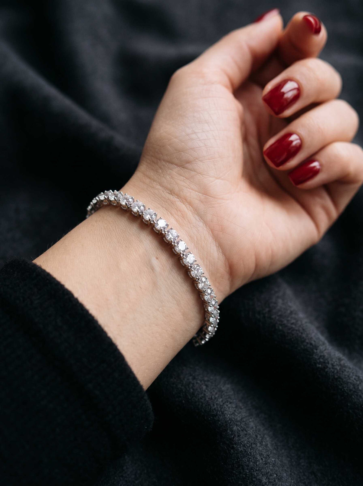 Stainless Steel Tennis Bracelet Naggat Silver