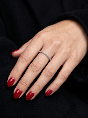 Pandora Timeless Sparkling Band Ring - view 2