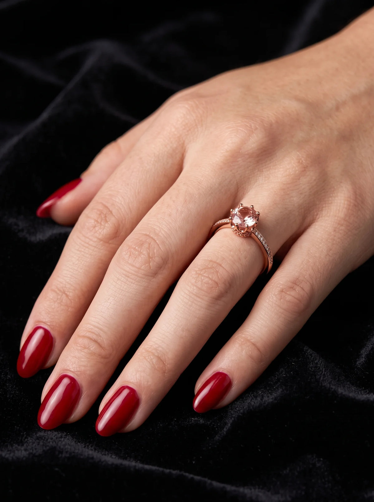 Pandora Pink Crown Solitaire Ring - view 3