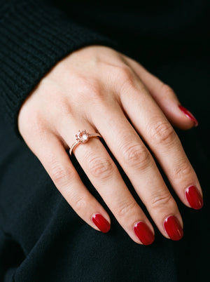Pandora Pink Crown Solitaire Ring - view 2