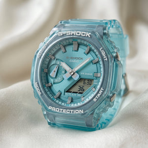Casio G-Shock “CasiOak” – Teal Resin Watch - Naggat Silver
