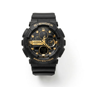 Casio G-Shock GA-100 – Black & Gold Sport Watch - Naggat Silver