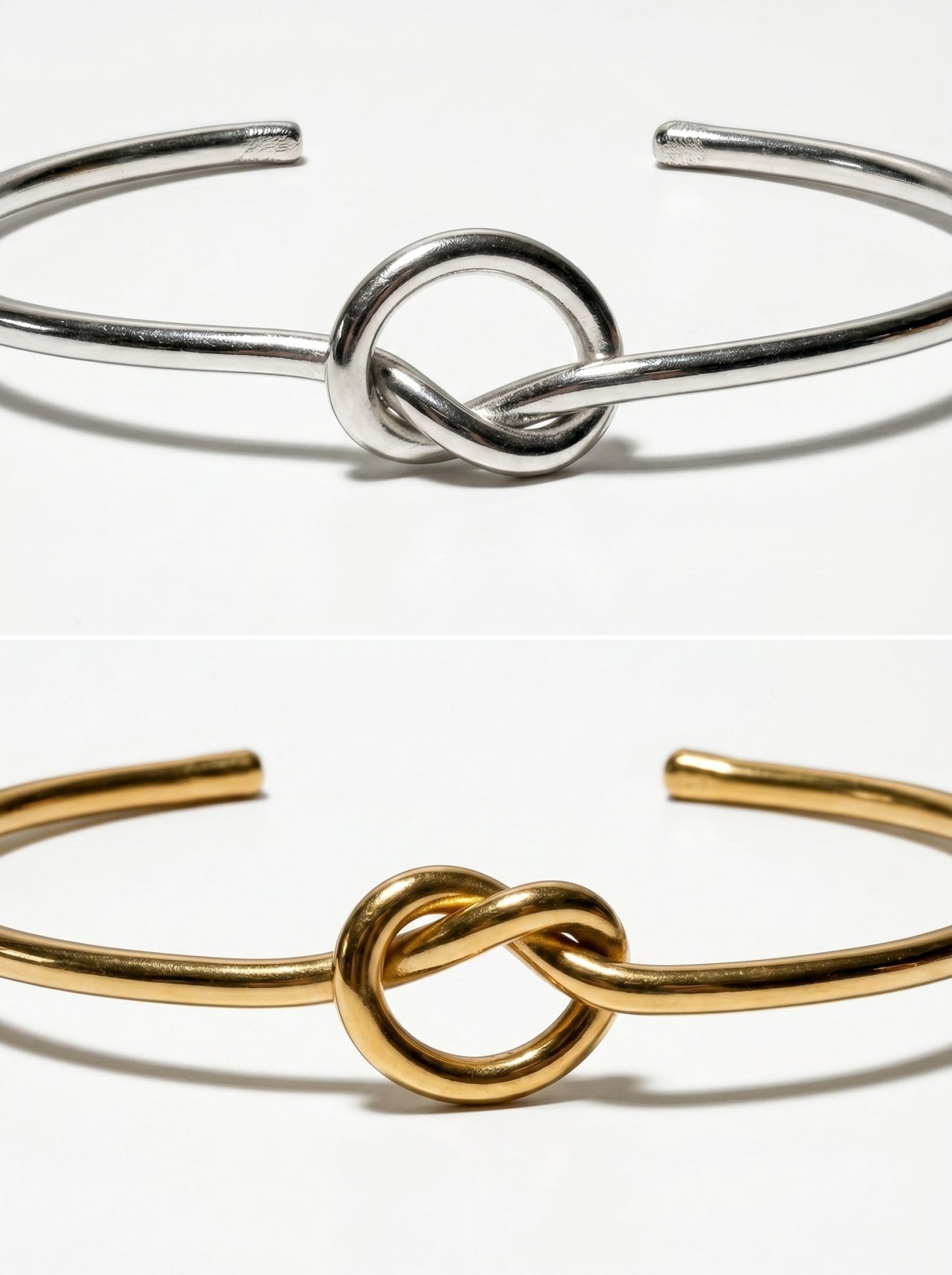 Central love knot Bracelets (Global) - Naggat Silver