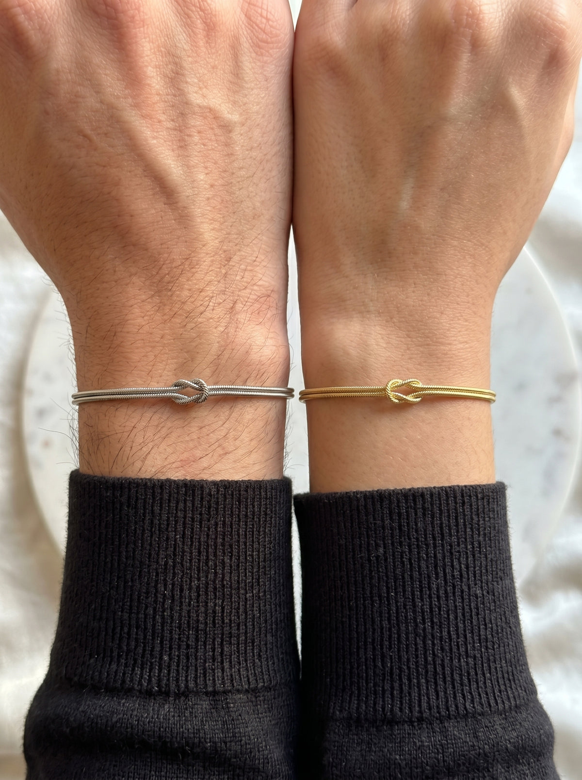 Soul Knot Couple Bracelets bracelet by Naggat Silver – view 2
