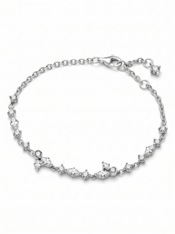 Sparkling Herbarium Cluster Link Bracelet - مجوهرات فضة في مصر