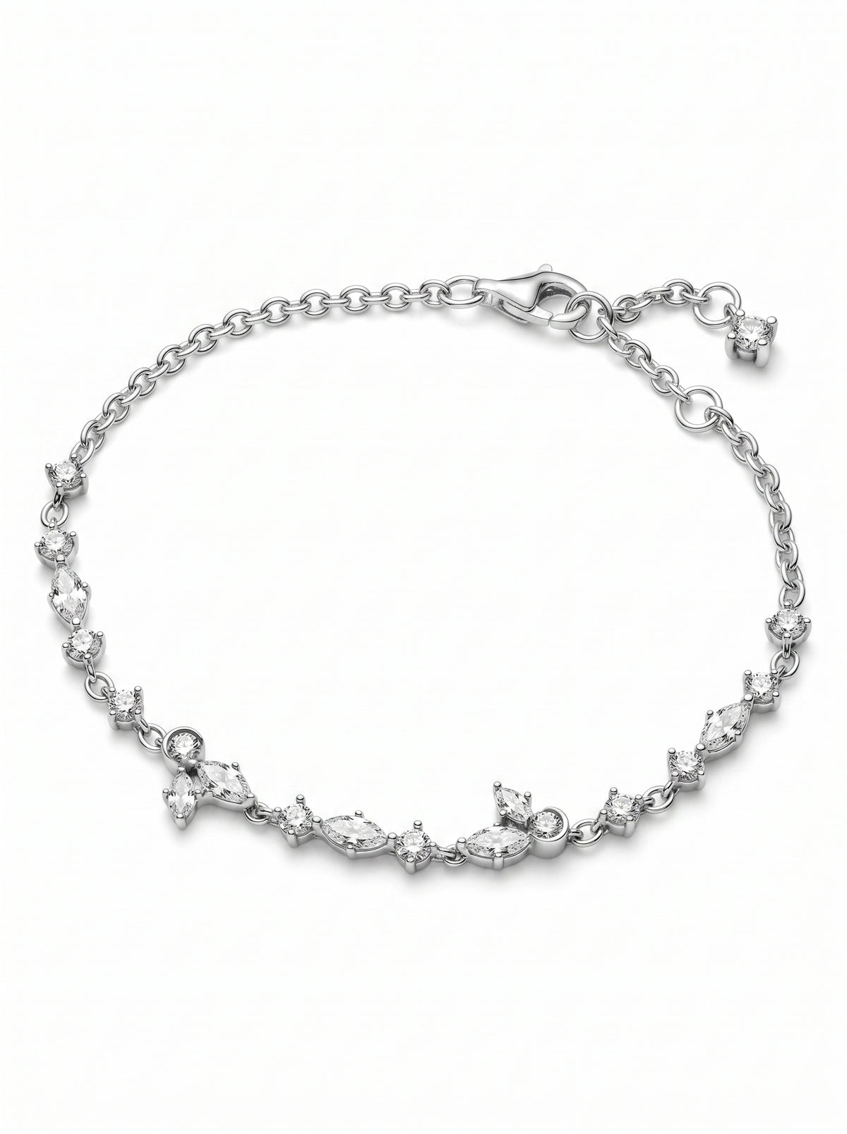 Sparkling Herbarium Cluster Link Bracelet - مجوهرات فضة في مصر
