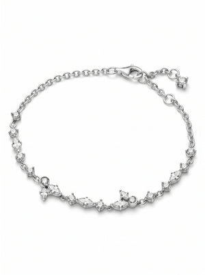Sparkling Herbarium Cluster Link Bracelet - مجوهرات فضة في مصر