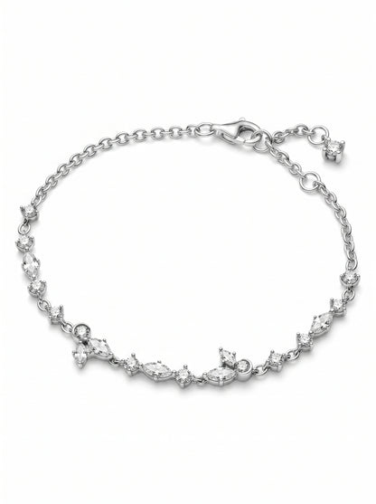 Sparkling Herbarium Cluster Link Bracelet - مجوهرات فضة في مصر