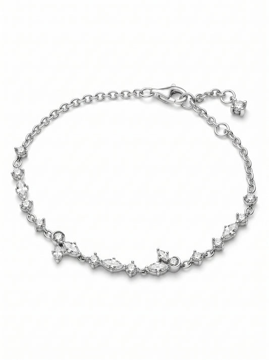 Sparkling Herbarium Cluster Link Bracelet - مجوهرات فضة في مصر