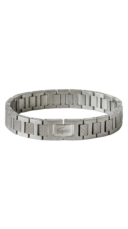 Lacoste M - bracelet for him - Naggat Silver