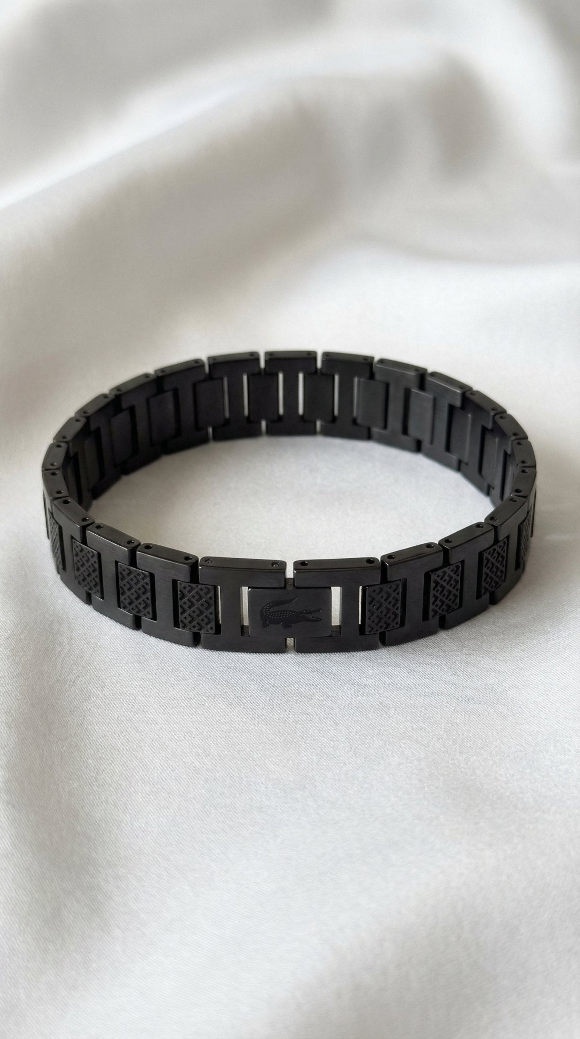Lacoste M - bracelet for him - Naggat Silver