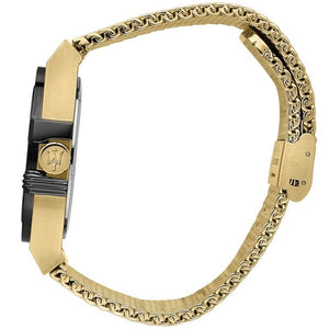 Maserati Potenza – Black Dial & Gold Mesh Strap - Naggat Silver