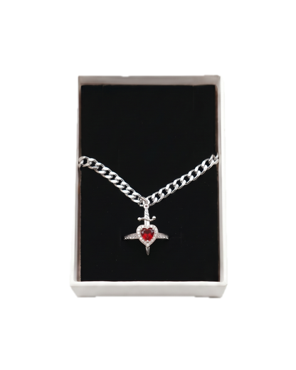 Heart and Sword Couple Bracelet Set Naggat Silver - مجوهرات فضة في مصر