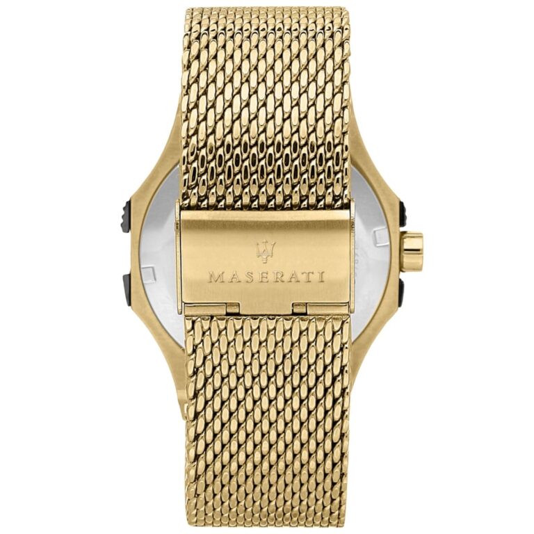 Maserati Potenza – Black Dial & Gold Mesh Strap