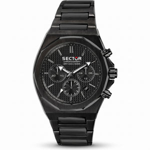 Sector 960 Chronograph – All-Black Stainless Steel Watch - Naggat Silver