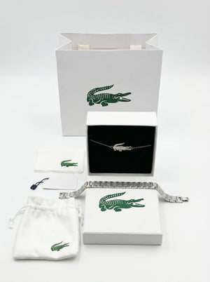 Lacoste Bracelet for Men silver men's stainless steel bracelet in silver, image 2