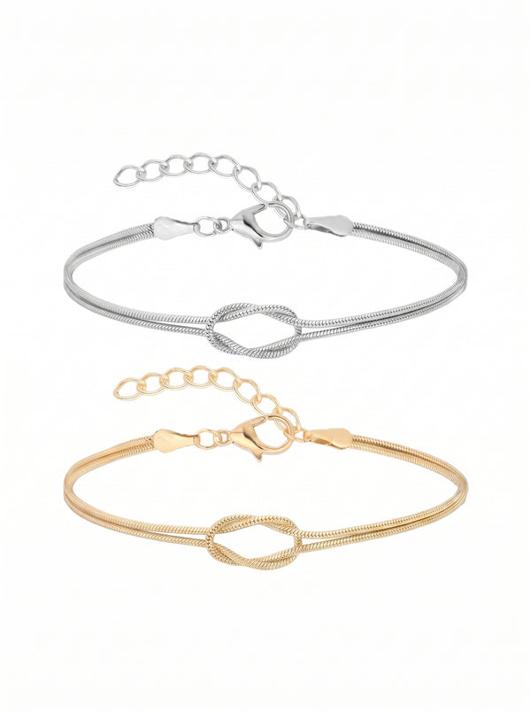 Soul Knot Couple Bracelets - مجوهرات فضة في مصر