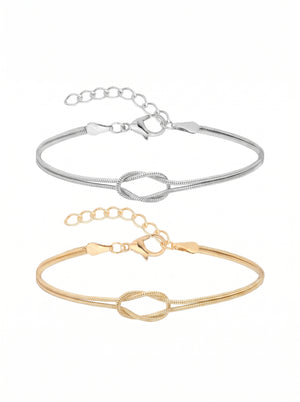 Soul Knot Couple Bracelets - مجوهرات فضة في مصر