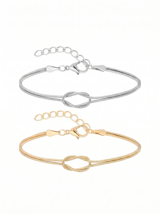 Soul Knot Couple Bracelets - مجوهرات فضة في مصر
