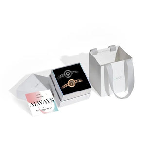 Totwoo Love Sun & Moon Snake Chain Touch Bracelets (Black+Gold) - Naggat Silver