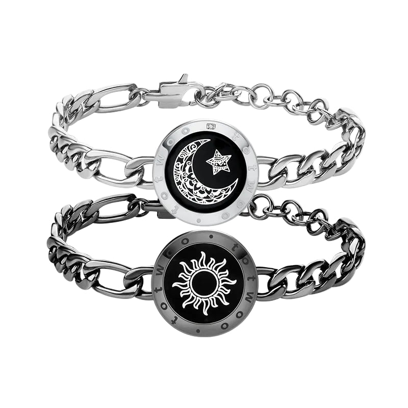 Totwoo Love Sun & Moon Snake Chain Touch Bracelets - مجوهرات فضة في مصر